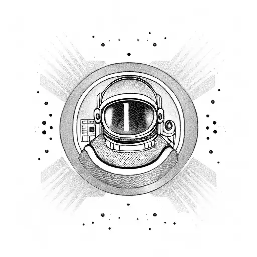 An Astronaut In Space But Their Visor Is A Disco Ball