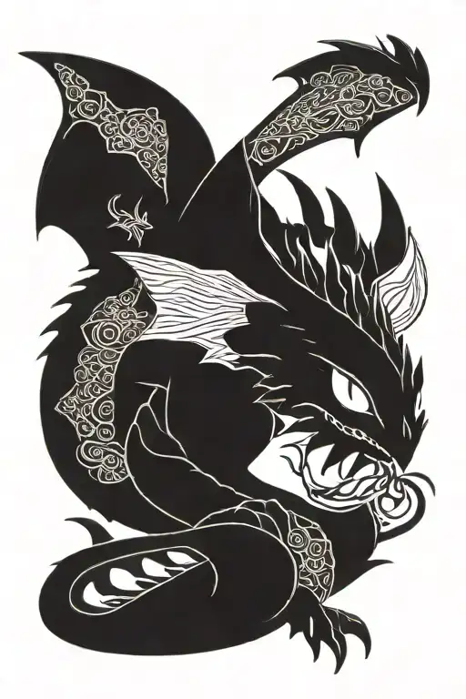 Simple Toothless Dragon