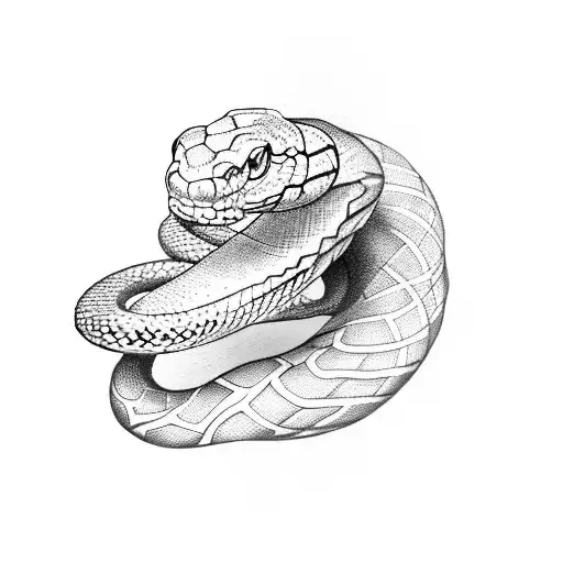 U Shaped Snake Red Tongue