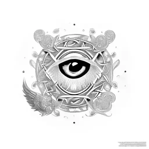 Round Raven Celtic Knot