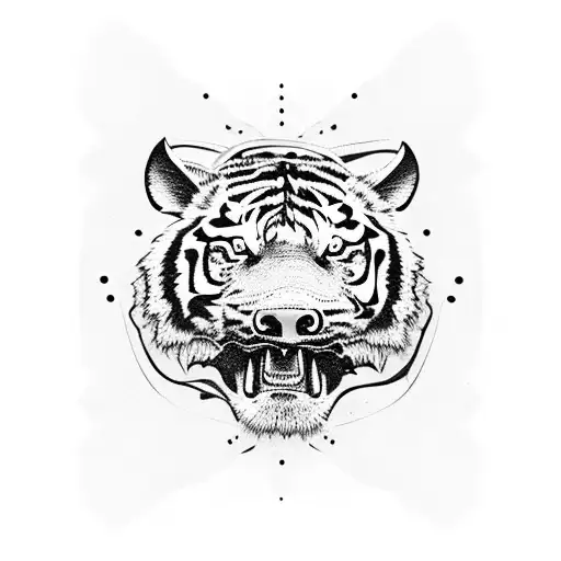 Tiger Head That Looks Like Pig Head