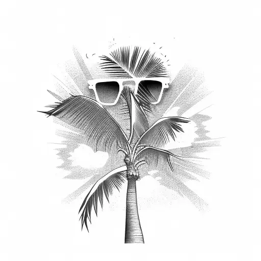 Palm Tree And Sunglasses