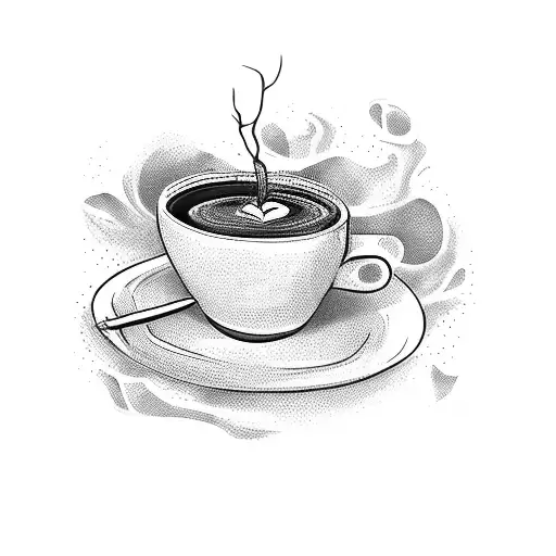 Stack Of Books With Coffee Cup And A Spooky Background With Wizard Wand