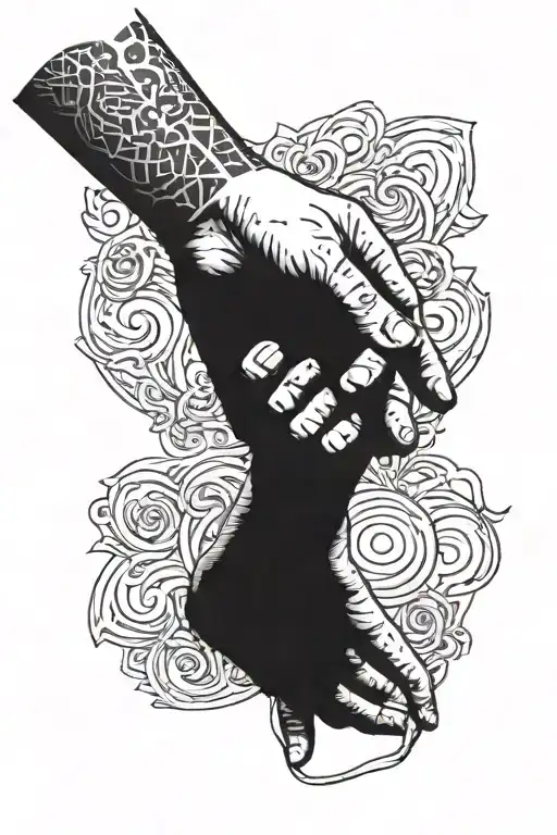 Father Son Holding Hands