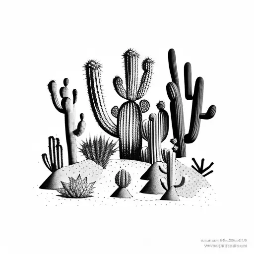 Cactus In Desert