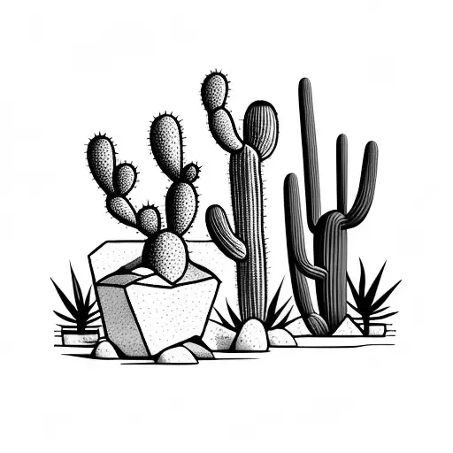 Cactus In Desert