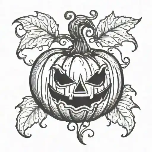 A Pumpkin Lantern Who Smiles Very Kindly And Has A Child's Heart