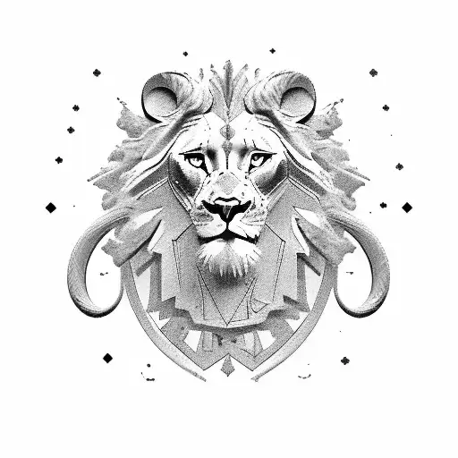 Sagittarius With Two Lions And A Scorpion