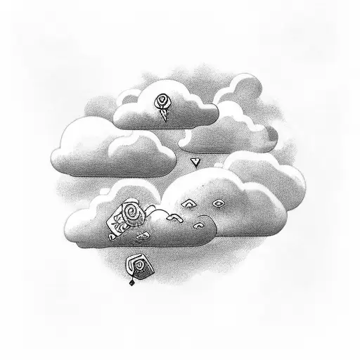 Clouds With Word In Middle