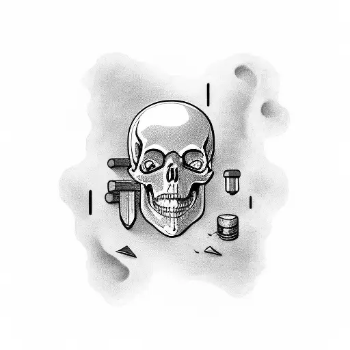 I Want The Word Empathy Written In Modern Font Integrating A Skull Instead One Of The Letters