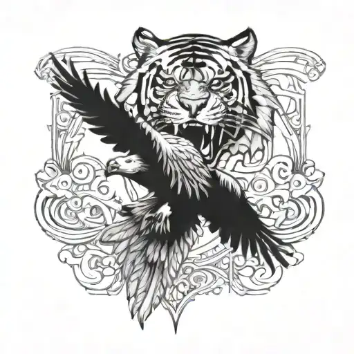 Tiger And Eagle