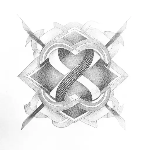 Infinity Symbol With Letters E And P