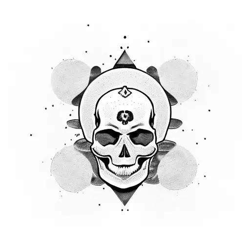 Skull And Gold Coins