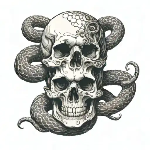 Skull And Snake