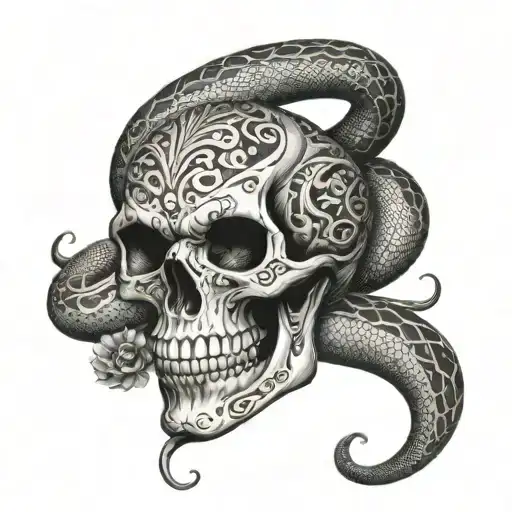Skull And Cobra