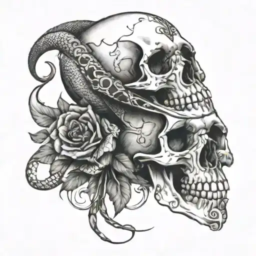 Skull And Cobra