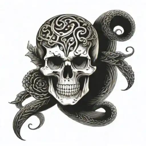 Skull And Cobra Head