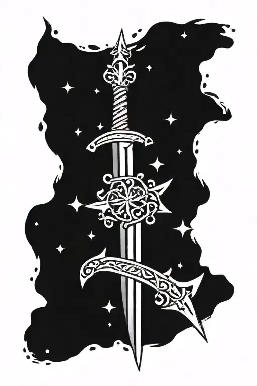 Sword And Stars Scattered