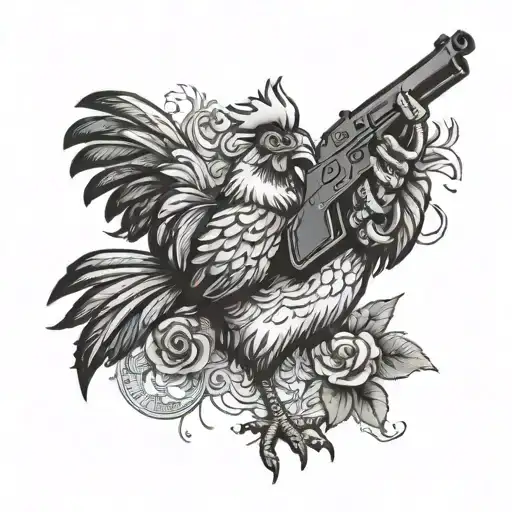 Chicken With A Gun Shooting
