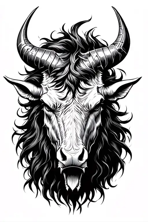 Symbolic Minotaur Head