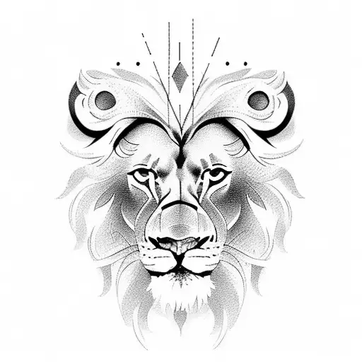 Lion With Stairs And Clock