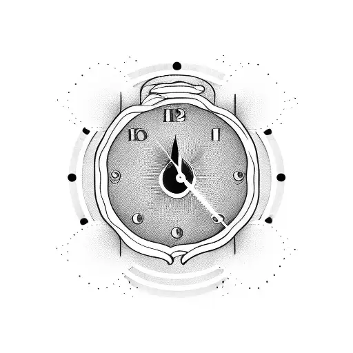 Acoustic Guitar With Clock In Sound Hole