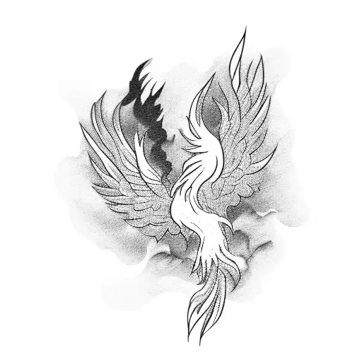 Phoenix Coming Out Of Book