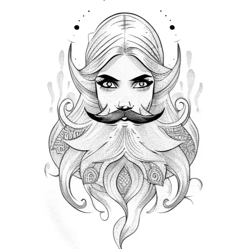 Mermaid With Beard
