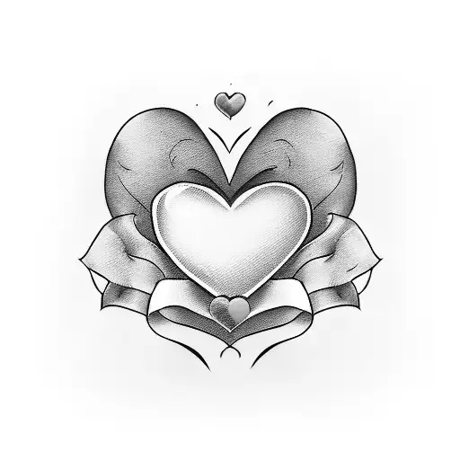 Lip Stick And Lips And Hearts