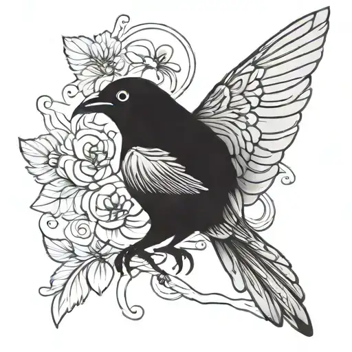 Small Black Bird Spirit Guide