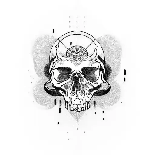 23 Number With A Skull Inside