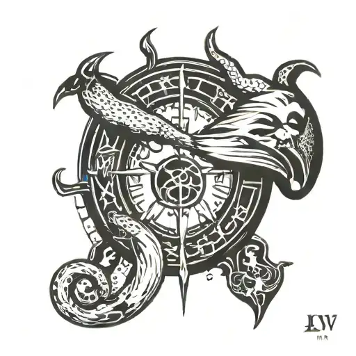 Zodiac Sign Twin And Cancer With Letters Lv And The Inscription Non Est Remedium Amoris