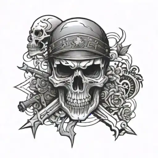 Skull Soldier Holding