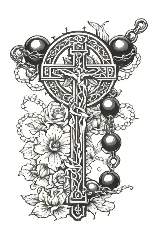 Rosary Going Around Forearm