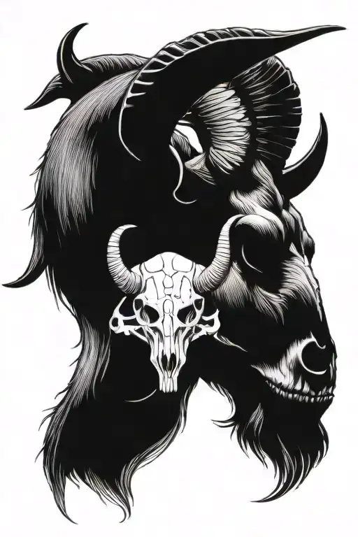 Goat Skull Profile
