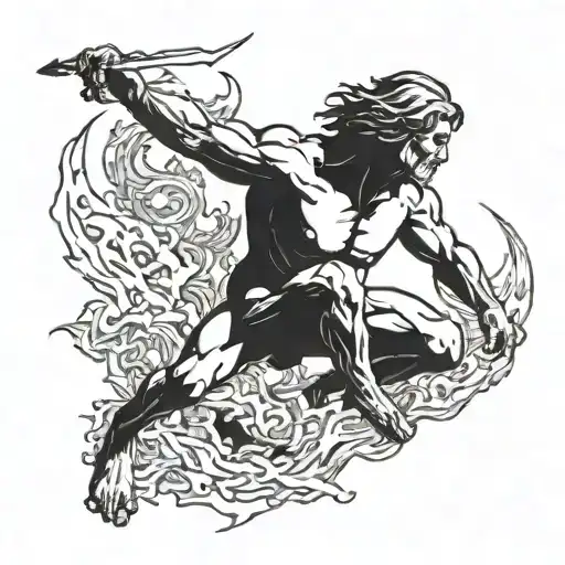 Prometheus Stealing Fire Tattoo