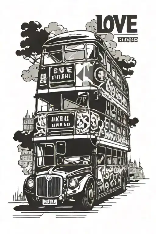 Arsenal Football Love London Double Decker Bus