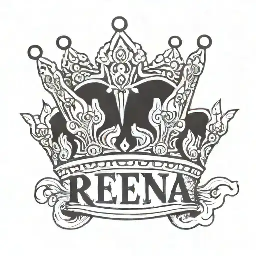 Queen Crown That Says Reina