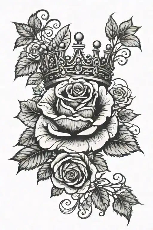 Crown And Rose Vine Wrapping