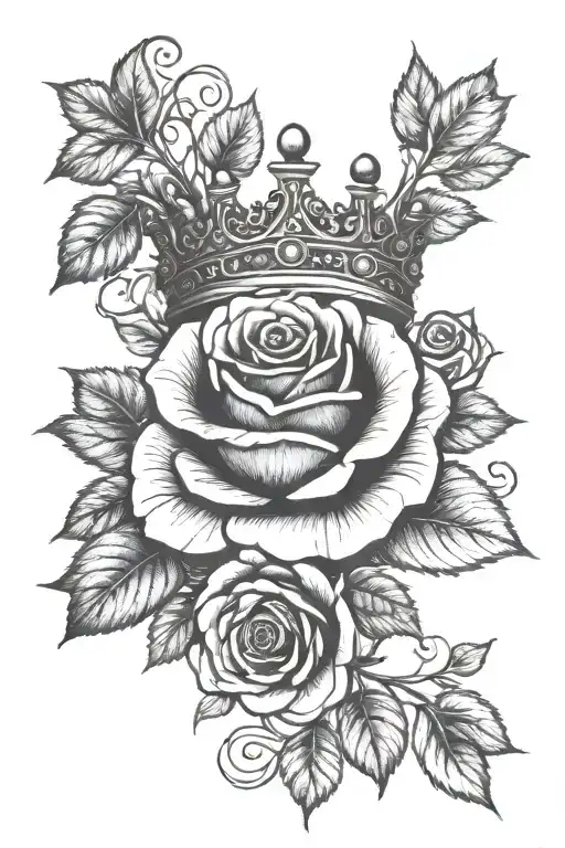 Crown And Rose Vine Wrapping