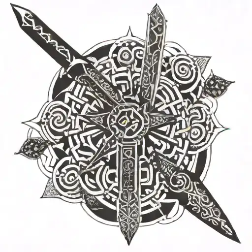 A Beautiful Geometric Sword