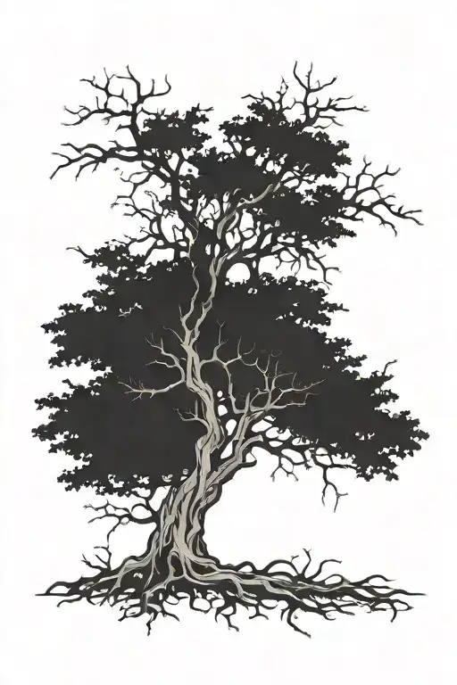 Dead Tree With Roots