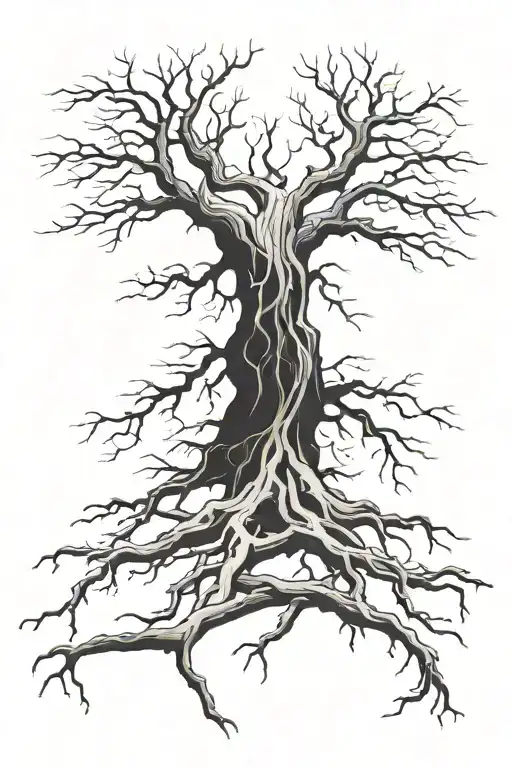 Dead Tree With Roots