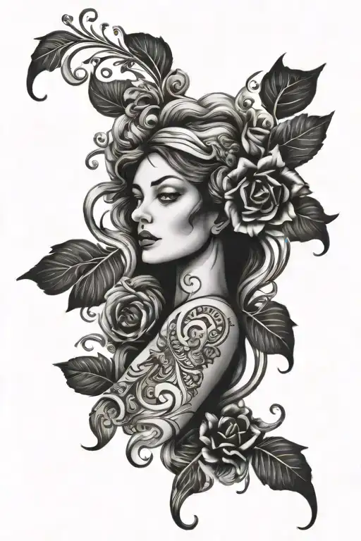 Euterpe Black And White Arm