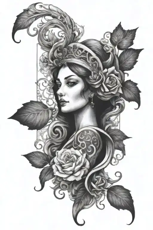 Euterpe Black And White Arm