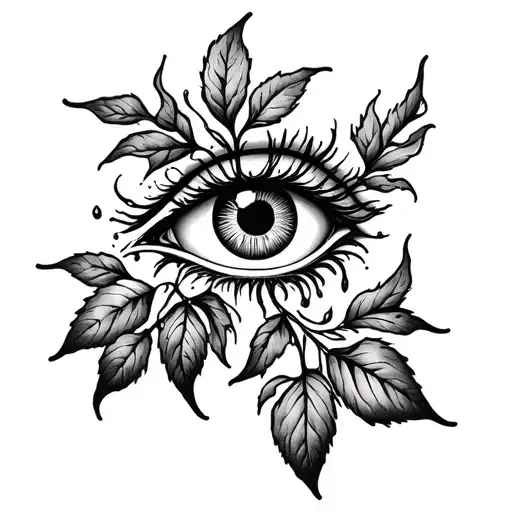 Bleeding Eye In Vine Plant