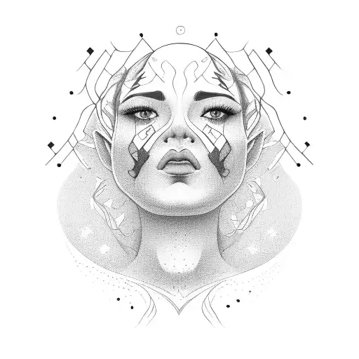 Face Made Out Of Tree Roots