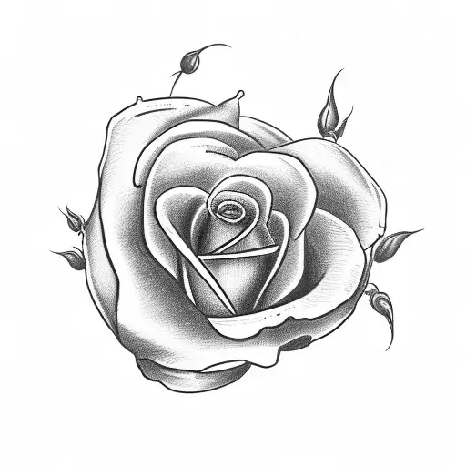 Yorkshire Rose With Skull