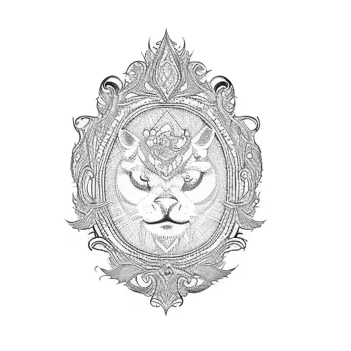 A Black Ornate Frame