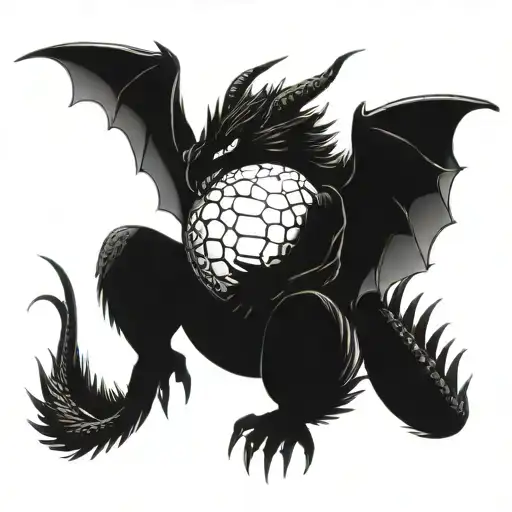 Dragon With A Ball In His Hands